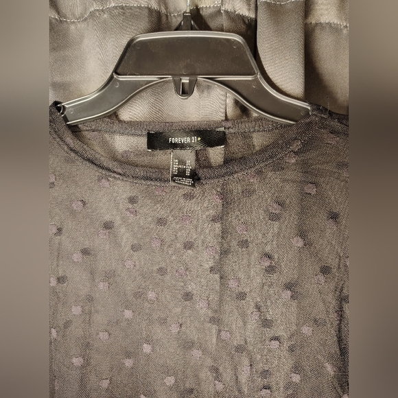 Forever 21 Black Asymmetrical Bodysuit - Picture 2 of 5